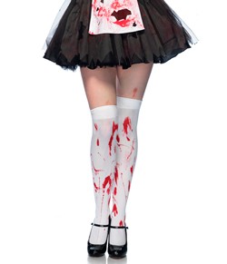 Meia 7/8 Sangue Zumbi Leg Avenue (6675) "Bloody Zombie Thigh Highs"