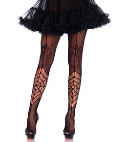 Meia-Cal�a Vi�va Negra Leg Avenue (9998) Itsy Bitsy Spider Net Pantyhose