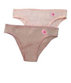 Kit 2 Calcinhas Teen Love Secret Girls (43142) Chocolate/Nude