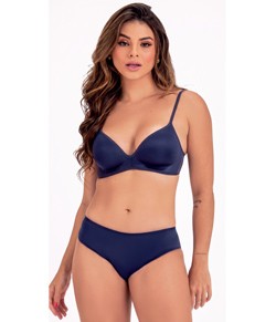 Conjunto Lingerie Com Bojo Love Secret (991028/992028) Azul Sideral