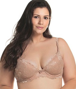 Sutiã Amamentação com Bojo Rendado Mondress (20125E) Plus Size
