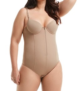 Body Modelador com Zíper Mondress (755RE) Plus Size