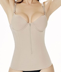 Blusa Modeladora com Bojo e Zíper Mondress Estética (765RE) Plus Size