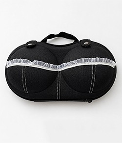 Estojo Porta Suti� - Capacidade para at� 6 pe�as - Preto