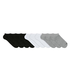 Kit 10 Pares de Sapatilhas Mash (0M0.02D) Preto/Branco/Mescla Claro
