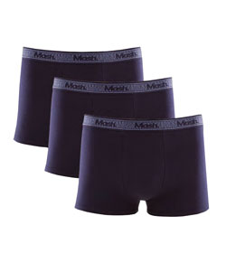 Kit 3 Cuecas Boxer Cotton/Algodão Mash (111.42) Marinho