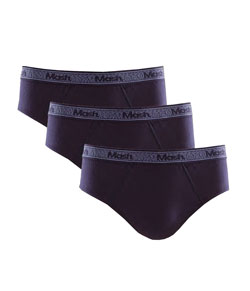 Kit 3 Cuecas Slip Algodão Mash (111.48) Marinho