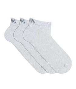 Kit 3 Pares de Meias Cano Curto Mash (205.02B) Brancas