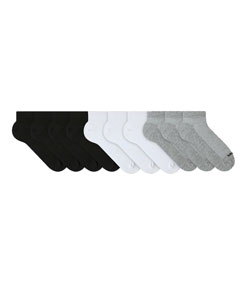 Kit 10 Pares Cano Curto Mash (205.05D) Preto/Branco/Mescla Claro