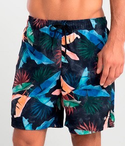 Short Praia Masculino Folhagem Plus Size Mash (615.13)