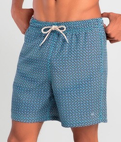 Short Praia Masculino Geom�trico Plus Size Mash (615.16)