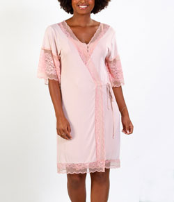 Robe Manga 3/4 Liganete com Renda Maví (70-1036) Essence