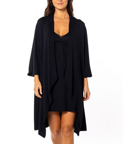 Kimono Maternidade Maví Conforto (70-2038) Viscose - Preto