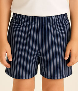 Short Infantil Masculino Listrado Pijama Malwee (1000120755)