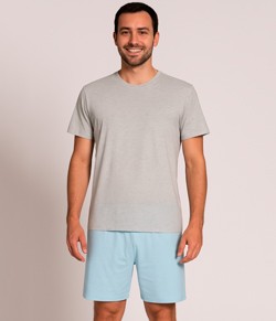 Pijama Masculino Curto Malwee (1000122448) Algodão