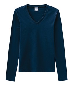 Camiseta Manga Longa Algod�o Malwee (1000026292) Azul