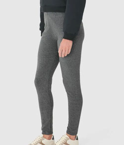 Calça Legging Moletom Flanelado Malwee (1000026301) Cinza