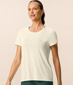 Camiseta Feminina Esportiva Dry Malwee Active (1000132780) Off White