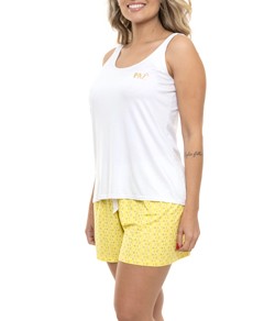 Pijama Feminino Curto Regata Poás Malwee (1000073405) Viscose
