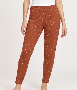 Cal�a Pijama Feminina Carrot Estampado Malwee (1000134466) Marrom