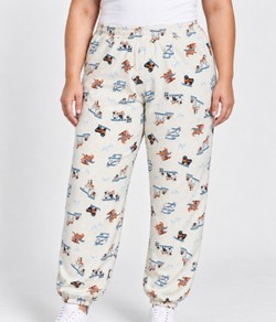 Cal�a Pijama Feminina Jogger Plus Size Malwee (1000134502) Off White