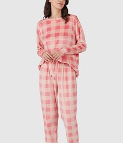 Pijama Feminino Longo Xadrez Malwee (1000103924)