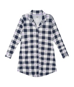 Camisola Curta Americana Xadrez Malwee (1000103939) 100% Algodão