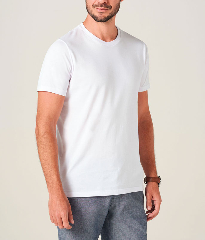 camisetas basicas algodao pima