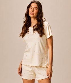 Pijama Feminino Curto Ribana Fru Fru Malwee (1000134434)