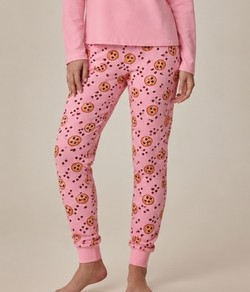 Calça Pijama Feminina Jogger Cookies Malwee (1000134448) - 100% Algodão