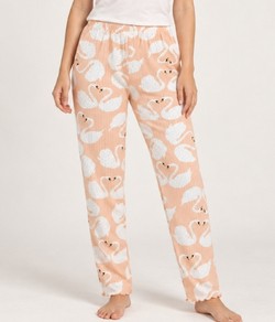 Cal�a Pijama Feminina Carrot Cisnes Malwee (1000134481) Rosa