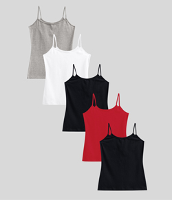 Kit 5 Regatas Feminina Cotton Light Malwee (1000004488)