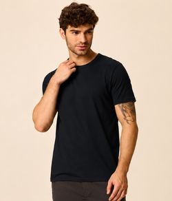 Camiseta Essencial Slim Malwee (1000015037) 100% Algodão - Preto