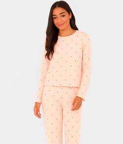 Pijama Feminino Longo Po� Malwee (1000126862) Algod�o