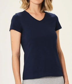 Camiseta Baby Look Malwee (1000047373) 100% Algodão - Marinho