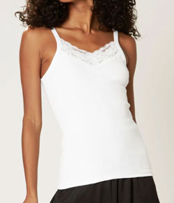 Camiseta Alcinhas Ribana com Renda Malwee (1000068850) Branco