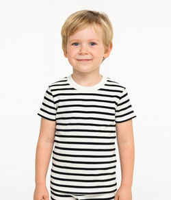 Camiseta Infantil Masculina Listrada Malwee (1000129003) Branco