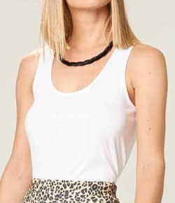 Regata em Viscose Malwee Básicos (1000079309) Branco