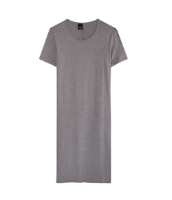 Vestido Curto Malwee Básico (1000089473) Viscose - Cinza
