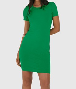 Vestido Curto Malwee Básico (1000089473) Viscose - Verde