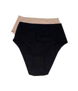 Kit 2 Calcinhas Cavadas Algod�o My Lady (2593) Chocolate/Preto