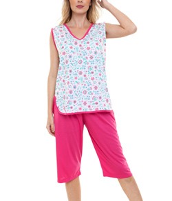 Pijama Feminino Capri Floral NVD (085)