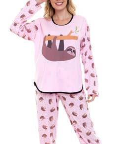 Pijama Feminino Longo Pregui�a NVD (116)