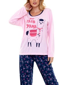 Pijama Feminino Longo Lhama NVD (640)