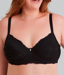 Sutiã Sustentação Rendado Plus Size Nayane (SP 08 0004) Microfibra