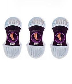 Kit 3 Meias Sapatilha Onfit Invisível Branco