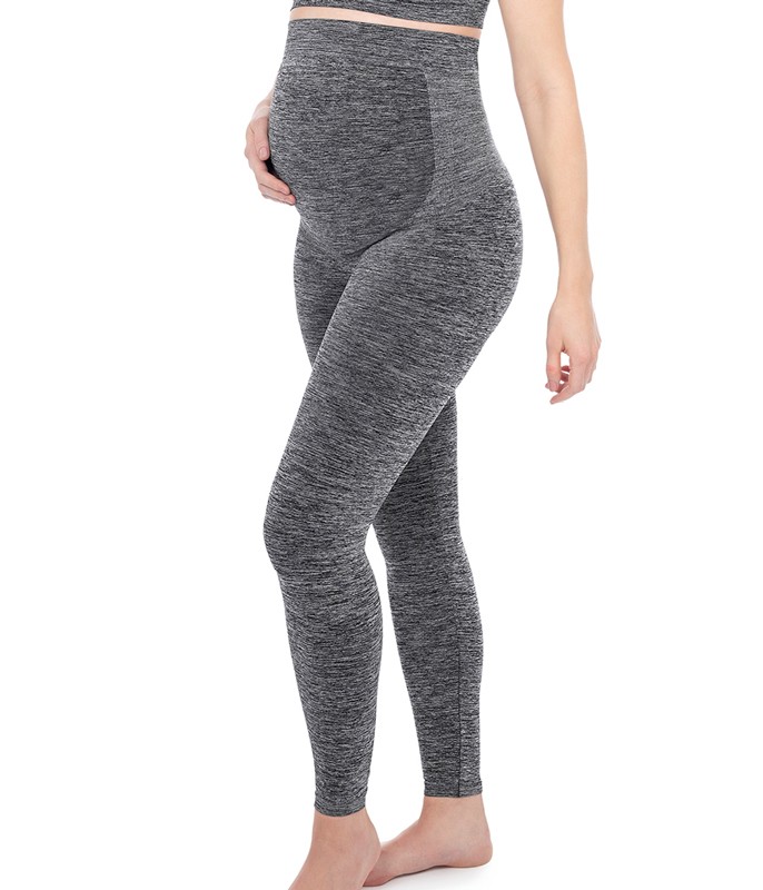 Legging Gestante Mescla Plié Maternity (50045) Cintura Alta