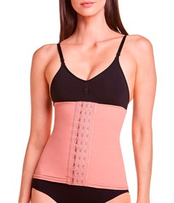 Corset/Cinta de Compress�o Pli� Control (50320) Sem Barbatanas Frontais - Bronzer