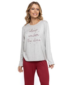 Pijama Feminino Longo Sleep Pellin (007) Viscose
