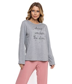 Pijama Feminino Longo Stars Pellin (028) Viscose